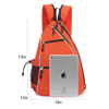 Large Capacity Tennis Bag Casual Rackets Bags Orange Sling Gym Bag