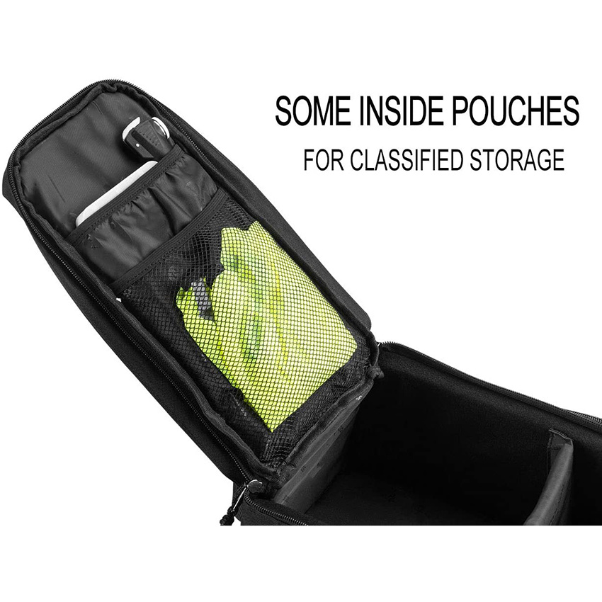 Bike Trunk Bag Bicycle Rack Rear Carrier Bag Commuter Luggage Pannier with Rain Cover Cycling Bag