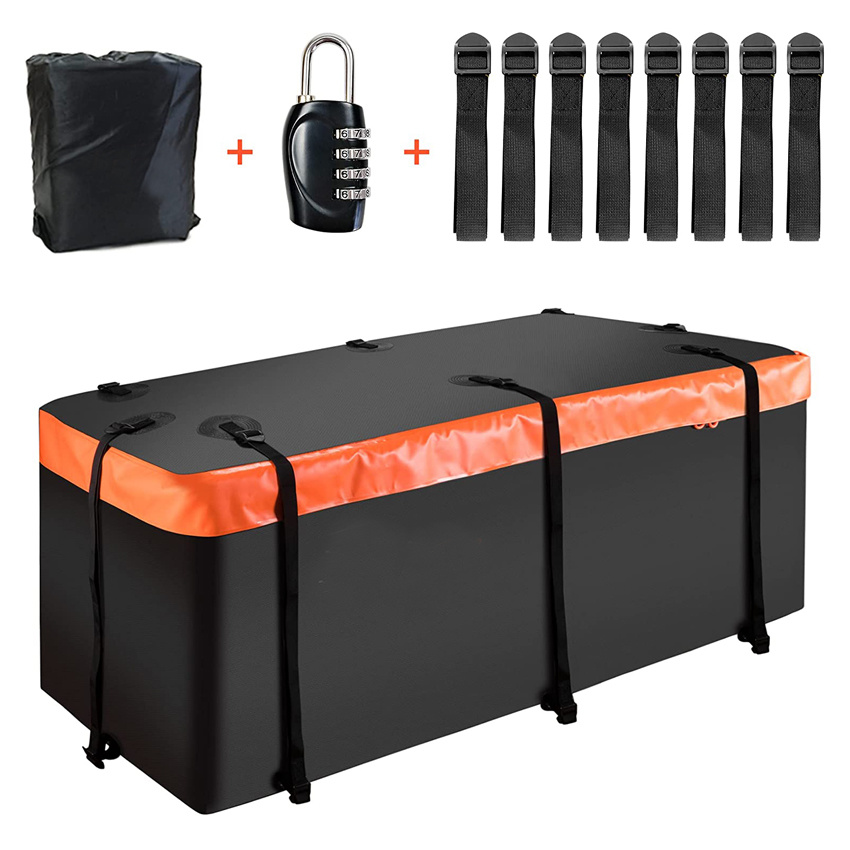 Hitch Mount Cargo Carrier Bag Soft Shell Heavy Duty Car Roof Bag for Truck Pickup All Vehicle