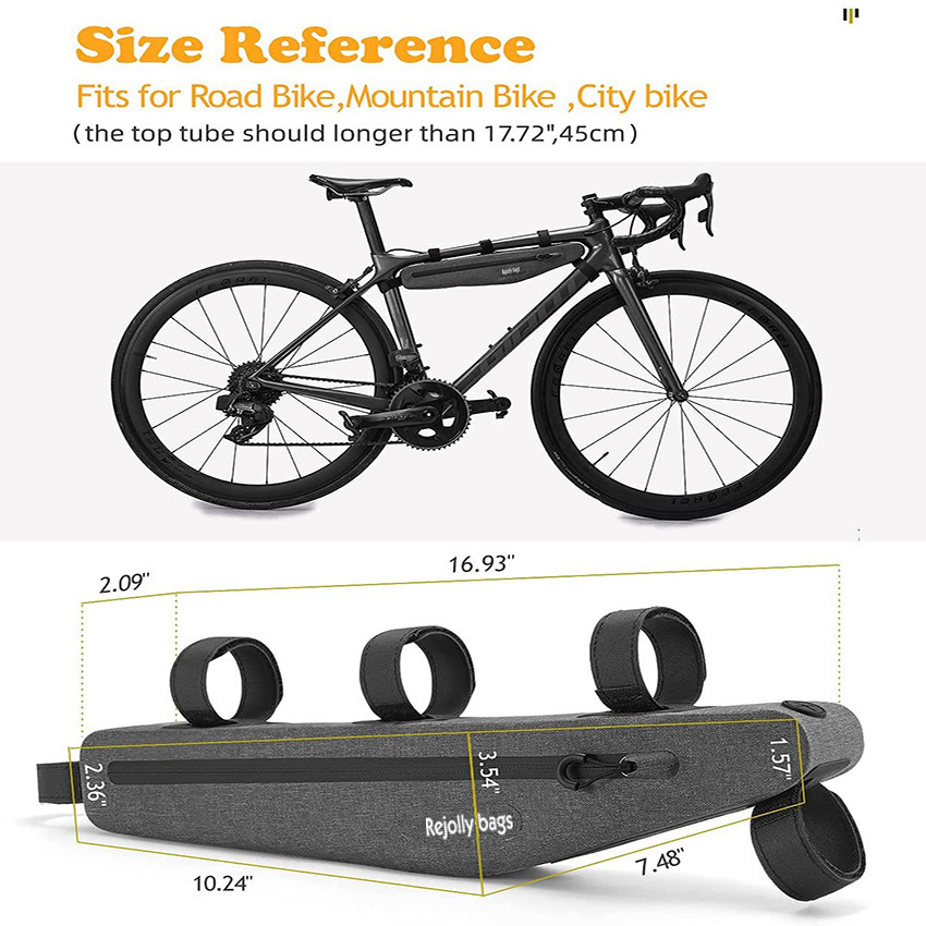 Triangle Waterproof Outdoor Saddle Frame Pouch Bike Frame Bag