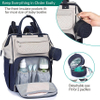 Multifunction Large Baby Bags with Changing Pad & Stroller Straps & Pacifier Case Unisex Stylish Travel Back Pack Nappy Changing Bag for Moms Dads Diaper Bag