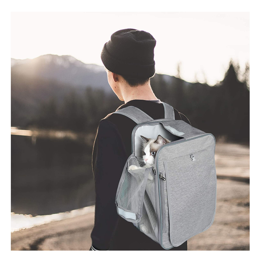 Dog Carrier Backpacks Soft-Sided Pet Travel Carrier Airline Approved Breathable Cat Bag