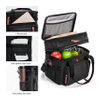 Double Compartment Lunch Bag Insulated Ice Cooler Tote Bags Reusable Water-Resistant Food Bag