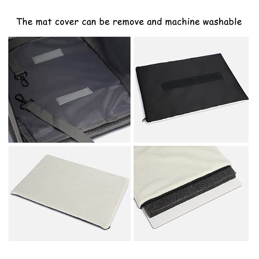 Storage Pockets Pet Travel Carrier Removable Rolling Pet Backpack for Dogs Cats