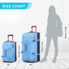 with Wheels 110L Travel Wheeled Duffel Luggage with Rollers 33 Inch Rolling Duffle Bag