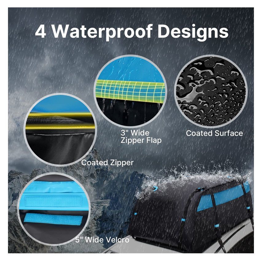 Waterproof Truck Roof Bag Large Capacity Car Bag Travel Portable Cargo Top Bag