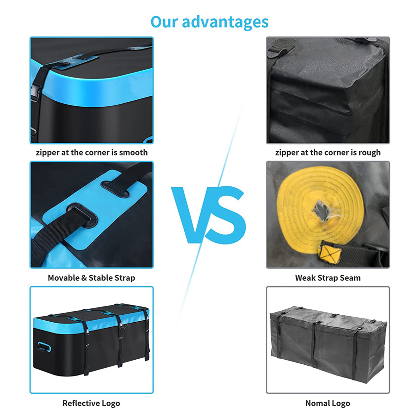 Large Soft Shell Hitch Mount Cargo Carrier Car Luggage Carrier Bag for Suvs Vans′ Hitch Trays and Hitch Baskets