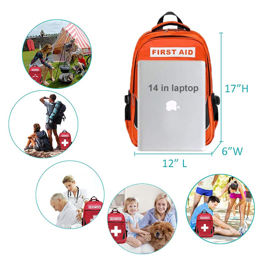 High Quality Durable Medical Backpacks Trauma Relief Backpack First Aid Kits