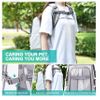 Pet Carrier Backpack Expandable Breathable Mesh Cat Backpack Carrier for Travel Camping Outdoor Use