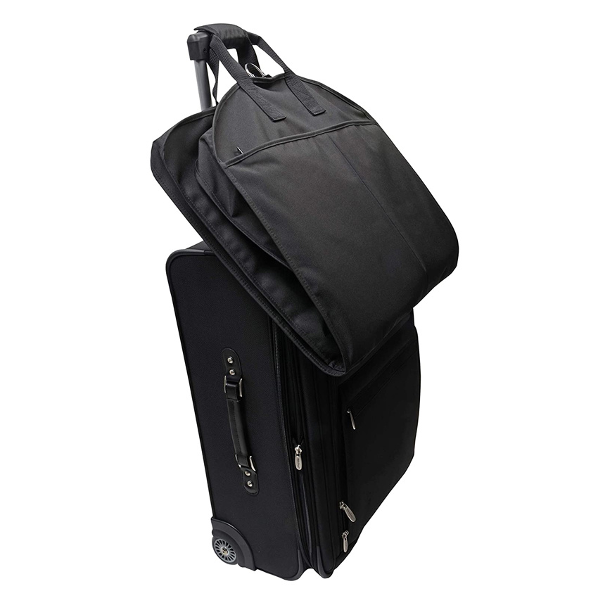 Carry on Travel Garment Bag Trifold Premium Tear-Resistant Hanging Suit Cover for Storage
