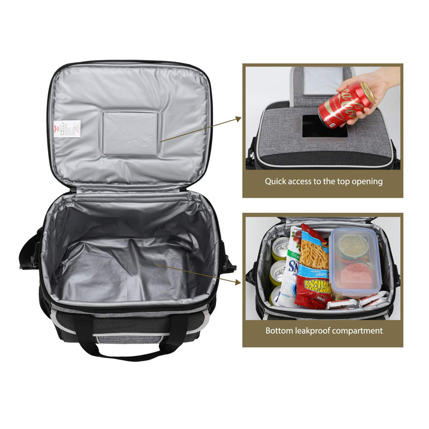 Lightweight Portable Insulated Lunch Bag Waterproof Picnic Tote Bag Food Delivery Bag