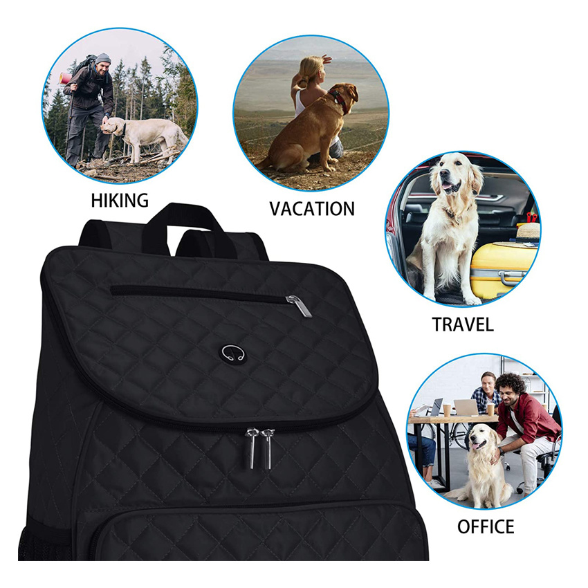 Dog Supplies Backpack Cat Travel Bag with Food Baskets Pet Carrying Bags