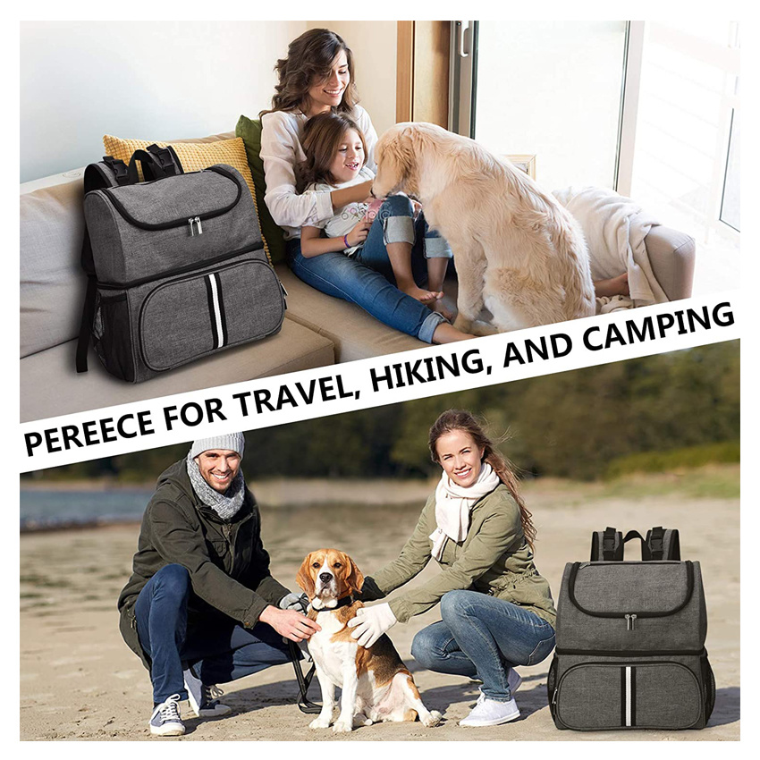 Large Capacity Dog Food Backpack Durable Outdoor Pet Necessities Bag