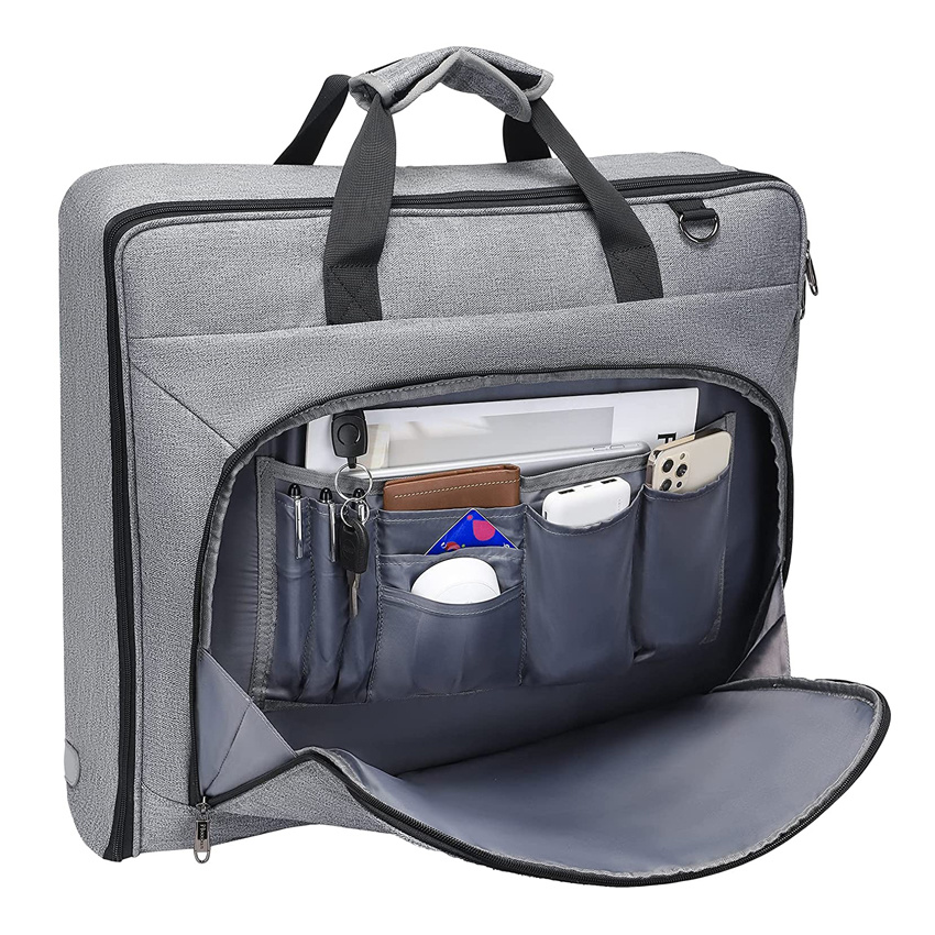 Business Travel Carry on Bag Hanging Suitcase Suit Luggage Garment Bag with Shoulder Strap