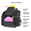 Disc Golf Bag Durable Frisbee Golf Bag with Large Capacity Water Bottle Holder