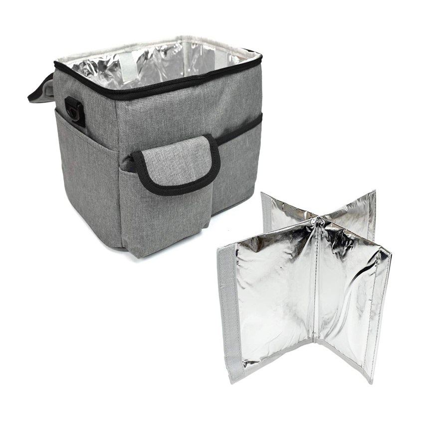 Food Delivery Bag Insulated Travel Drink Carrier Lunch Bag Hot Cold Pack