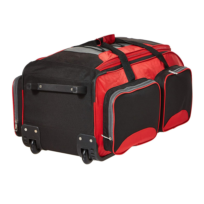 Collapsible Durable Duffle Bag with Wheels Outdoor Trolley Bag Lightweight Roller Bag