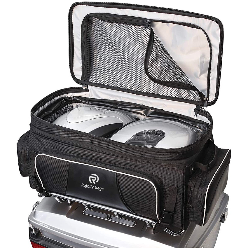 Route 1 Traveler Tour Trunk Bag for Black Harley Davidson Ultra, Indian Roadmaster, Honda Gold Wing motorcycle Bags