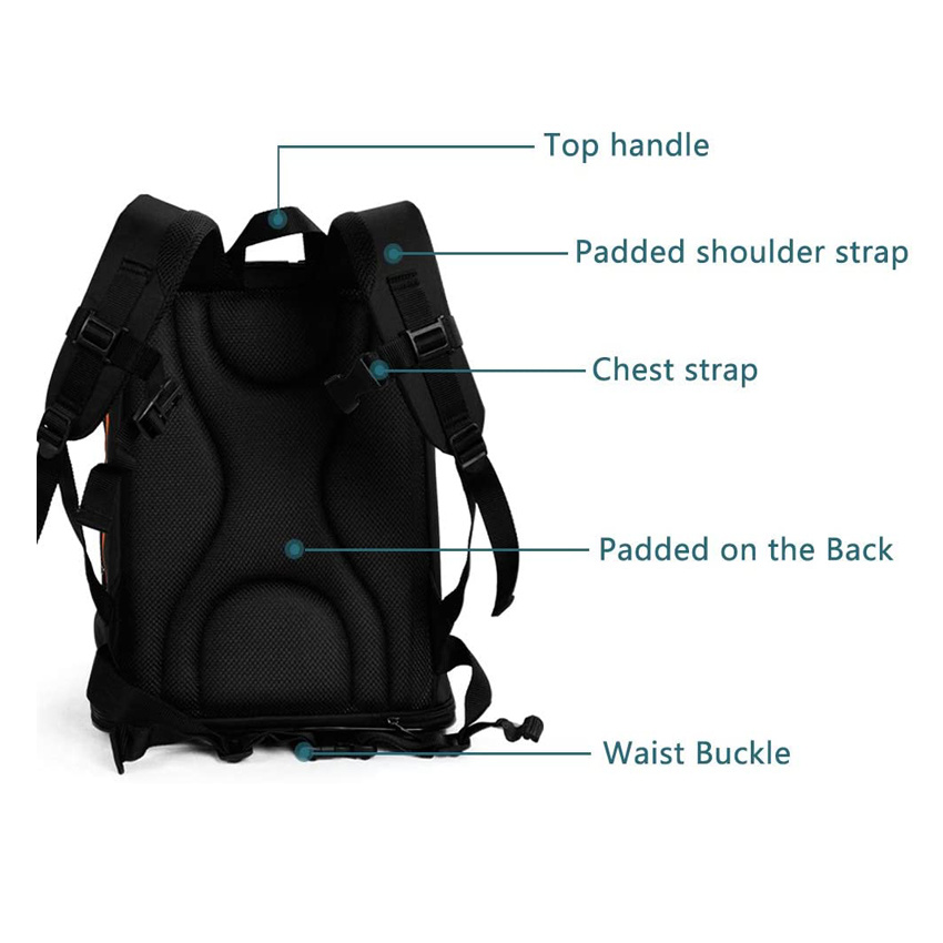 Professional Pet Backpack Ventilation Dog Cat Cage Functional Pet Travel Backpack