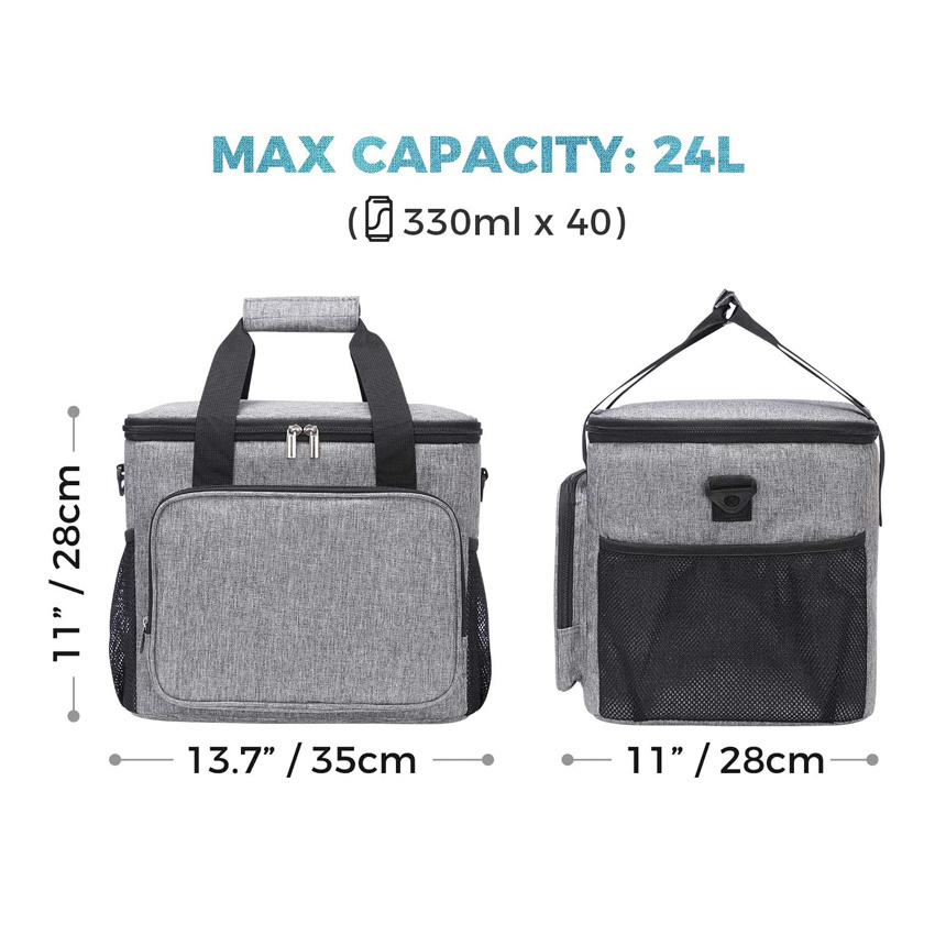 Insulated Lunch Bag Large Leakproof Portable Cooler Bag for Outdoor Travel Beach Picnic Camping BBQ Party