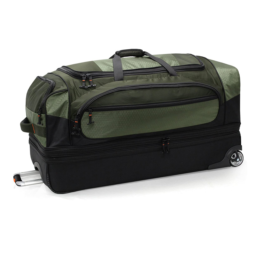 Huge Wheeled Rolling Duffel Bag Weekender Luggage Roller Bag for Man Woman