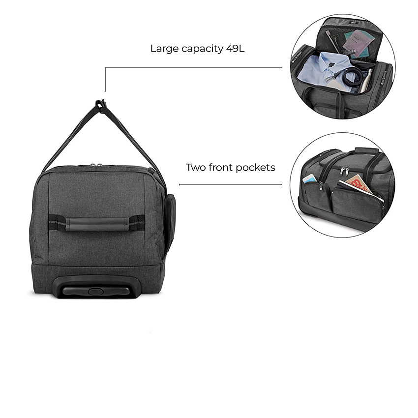 Premium Carry-on 49L Large Capacity Multifunction Wheeled Duffle Bag