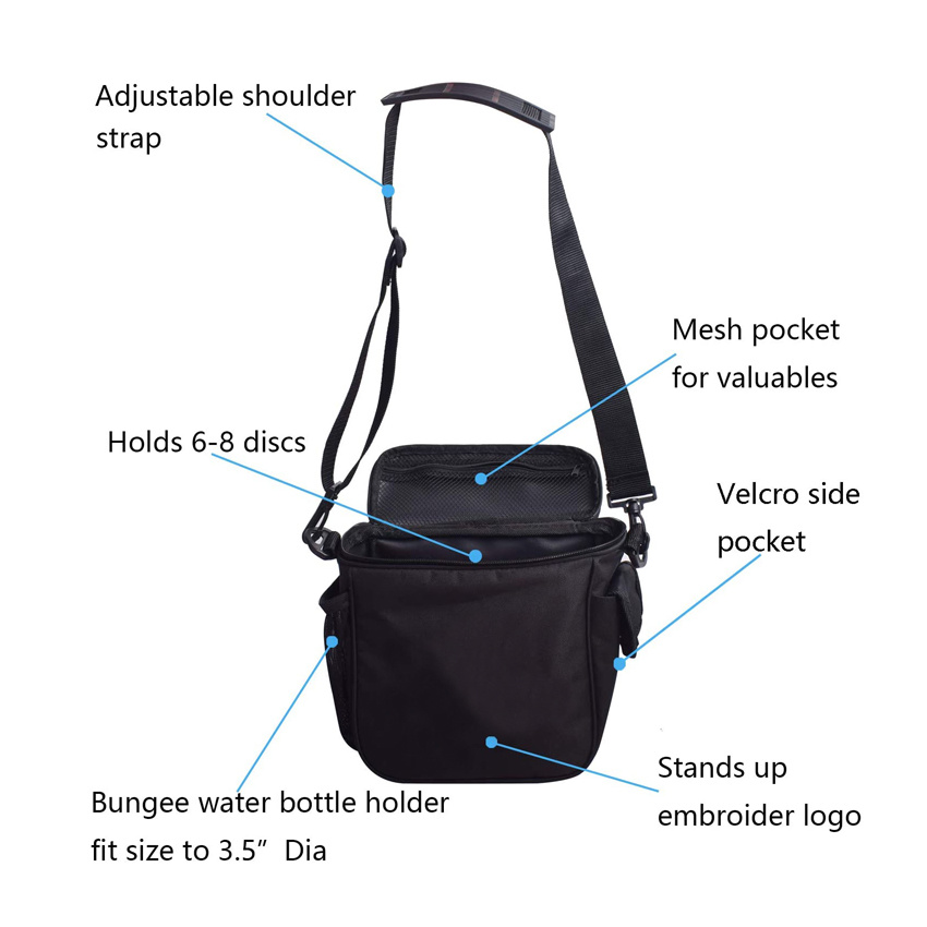 Disc Golf Basket Lightweight Frisbee Bag Dartboard Frisbee Golf Single Shoulder Crossbody Bags