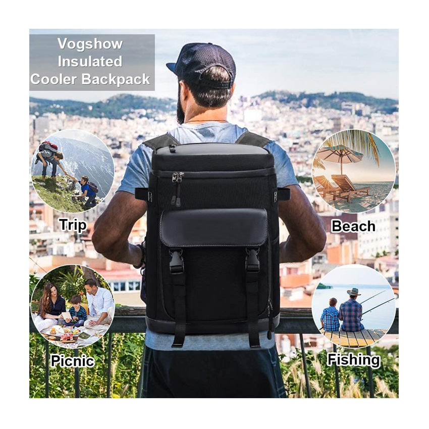 Leakproof Cooler Backpack Camping Hiking Tote Bag Warm Lunch Bag Insulated Ice Bag