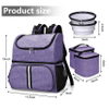 Double-Layer Pet Supplies Backpack for All Pet Travel Supplies Pet Travel Collapsible Food Baskets