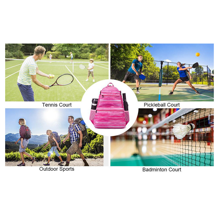 Women Racket Bags Outdoor Tennis Bag Large Capacity Gym Bag Student Travel Bag