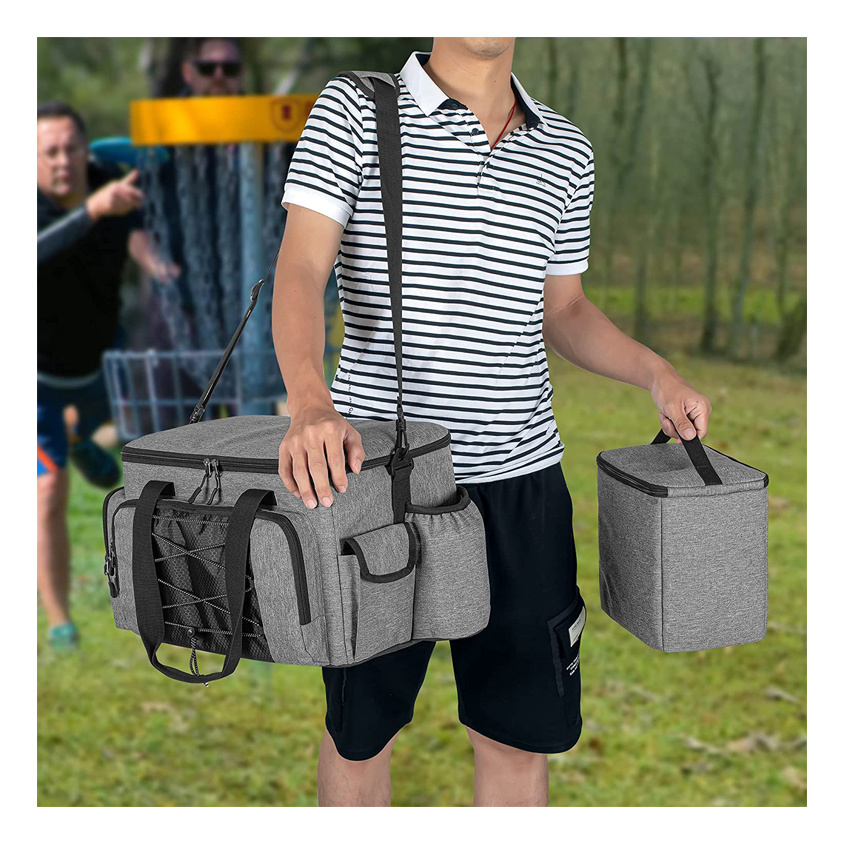 Disc Golf Bag with Cooler Bag Outdoor Leisure Travel Bag Frisbee Bag Pet Toy