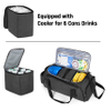 Waterproof PU Disc Golf Bag Frisbee Golf Bag with Cooler Bag for Drinks