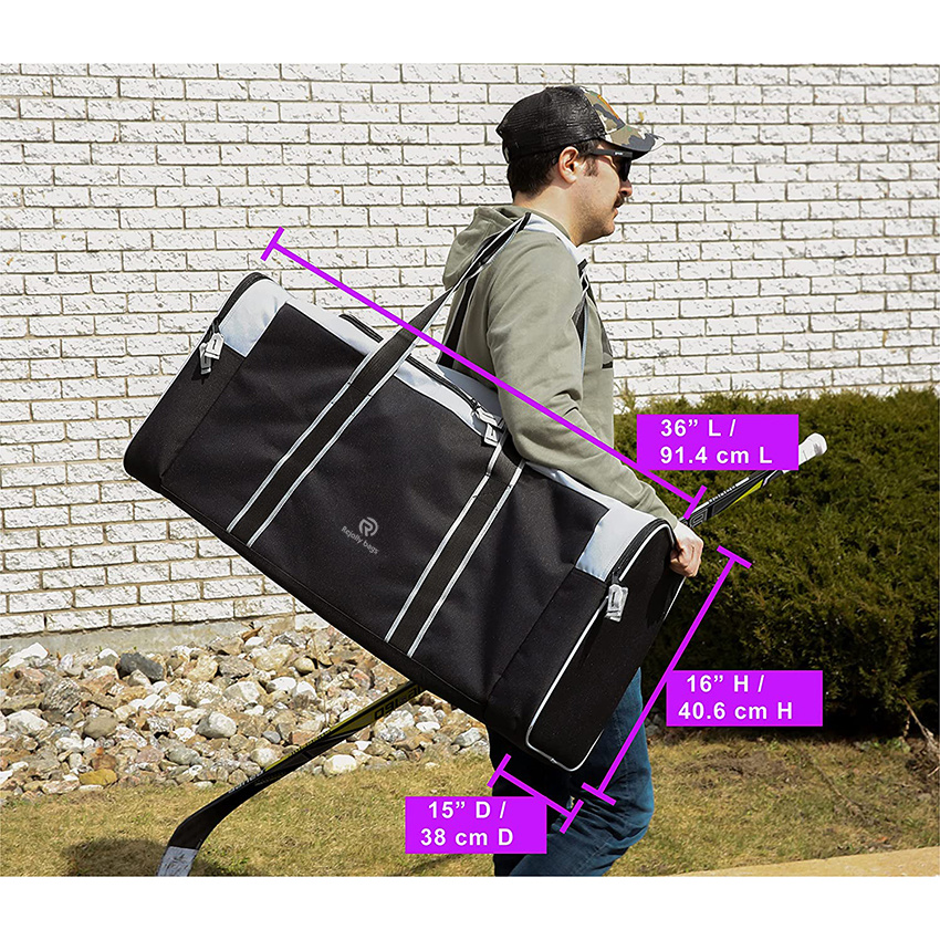 Heavy Duty Multi Pocket Large Sports Gym Equipment 3-Pocket Travel Duffel Sport Bag