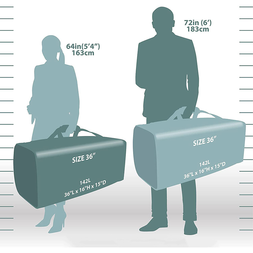 Heavy Duty Multi Pocket Large Sports Gym Equipment 3-Pocket Travel Duffel Sport Bag