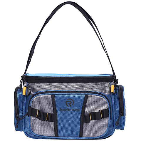 Small Fishing Tackle Storage Bag Fishing Gear Bags Portable Fishing Organizer Shoulder Satchel Fishing Fish Bag