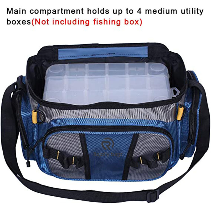 Small Fishing Tackle Storage Bag Fishing Gear Bags Portable Fishing Organizer Shoulder Satchel Fishing Fish Bag