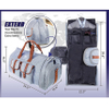 Large Trolley Duffel Suit Bag Expandable Rolling Garment Shoe Compartment Includes Toiletry Bag