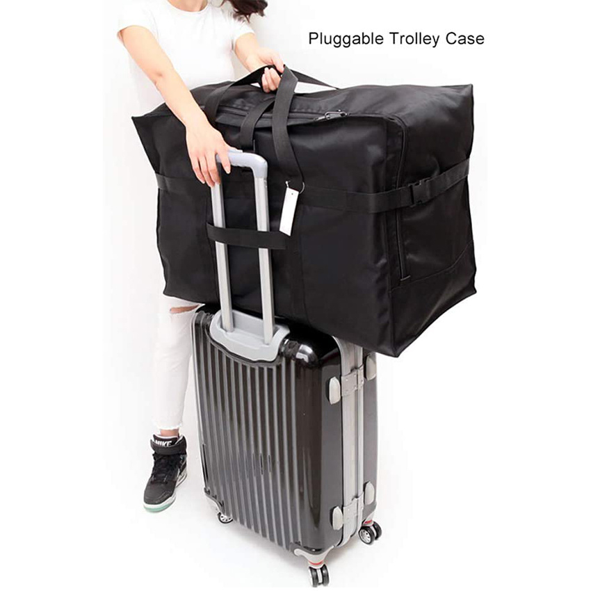 900d Oxford Fabric Foldable Extra Large Duffel Bags, Carry on Travel Bag for Men and Women Camping/Moving Boxes/Airplanes/Hospital Duffel Bag