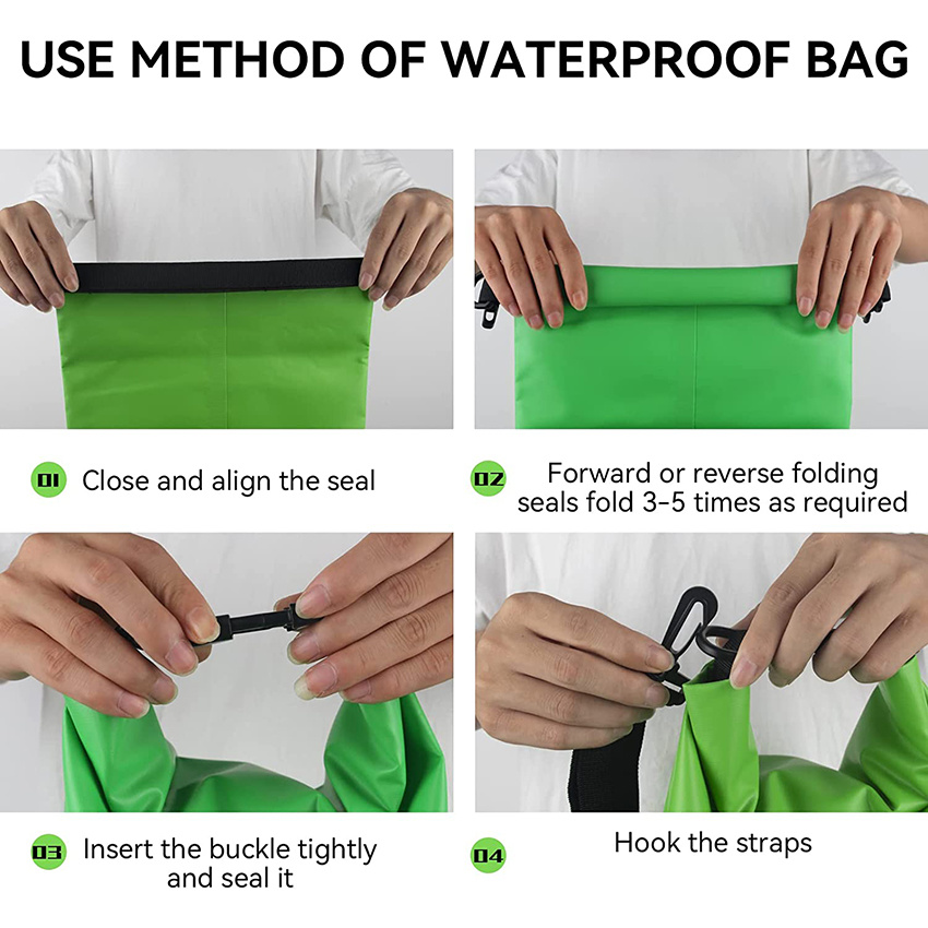 Waterproof Bag 5L Ultralight Dry Bags Kayaking Roll Top Compression Sack Keeps Gear Marine Backpack for Rafting Boating Swimming Camping