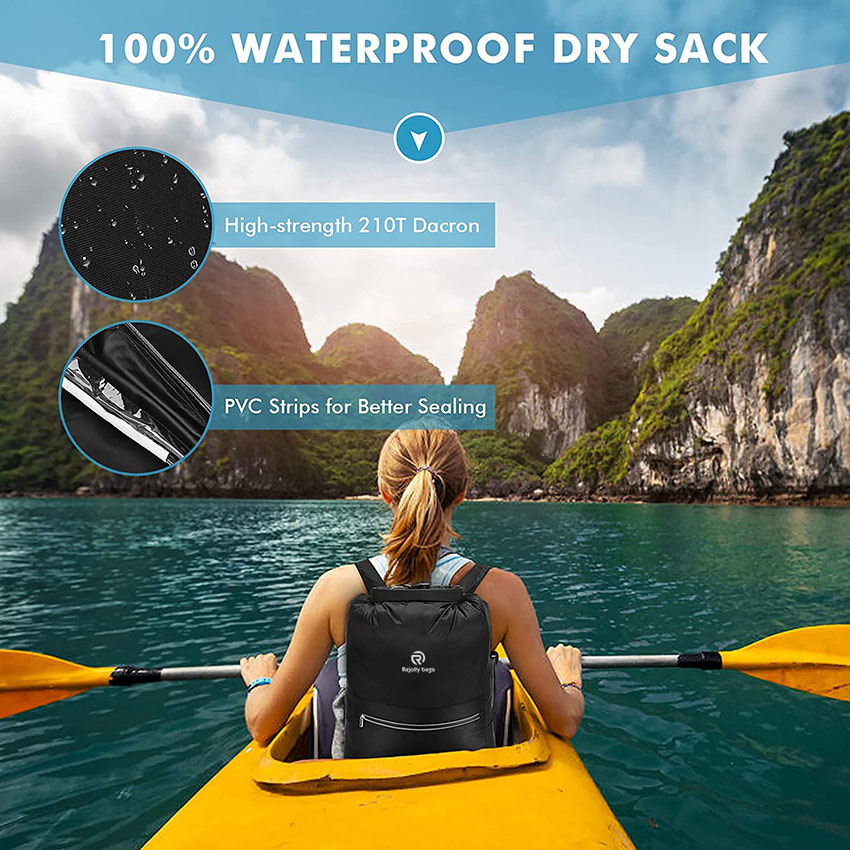 20L Compact Floating Backpack, Roll Top Dry Sack with Waterproof Phone Case for Kayaking, Beach, Rafting, Boating, Hiking, Camping and Fishing Bag