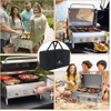 Portable Gas Grill Carrying Bag Fits Pit Boss Grills, Griddle Carry Bag 600d Heavy Duty Water-Resistant Grill Bag