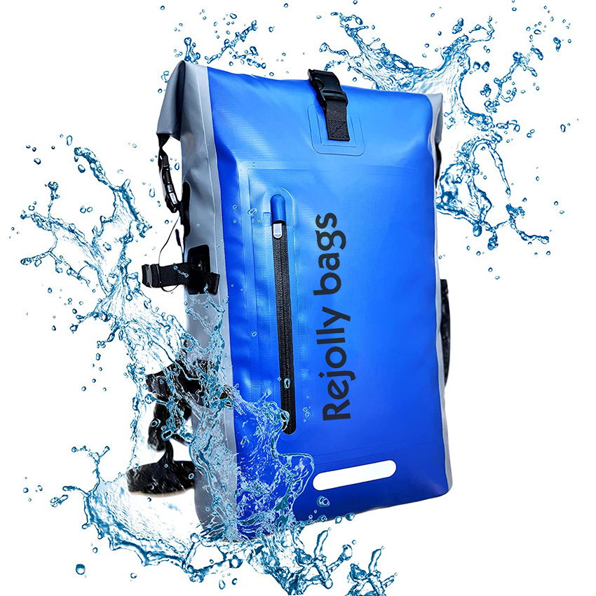 High Quality Heavy Duty Roll Down Top Closure. Splash-Proof Front Zipper Pocket Ultra-Comfort Cushion Back Straps Dry Bag