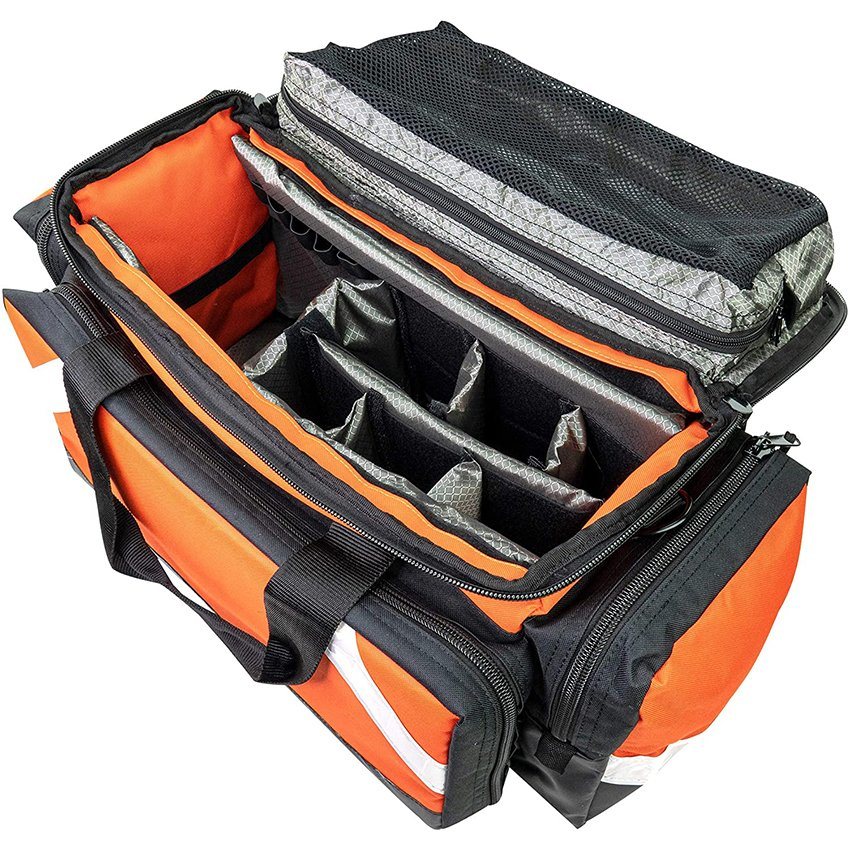 Trauma Bag EMT First Aid Equipment Responder Paramedic Heavy Duty Zippered Pockets Portable Emergency Medical Pack