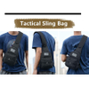 Military Style Tactical Sling Bag Military Shoulder Molle Chest Pack Shoulder Sling Backpack with USA Flag Patch Bag