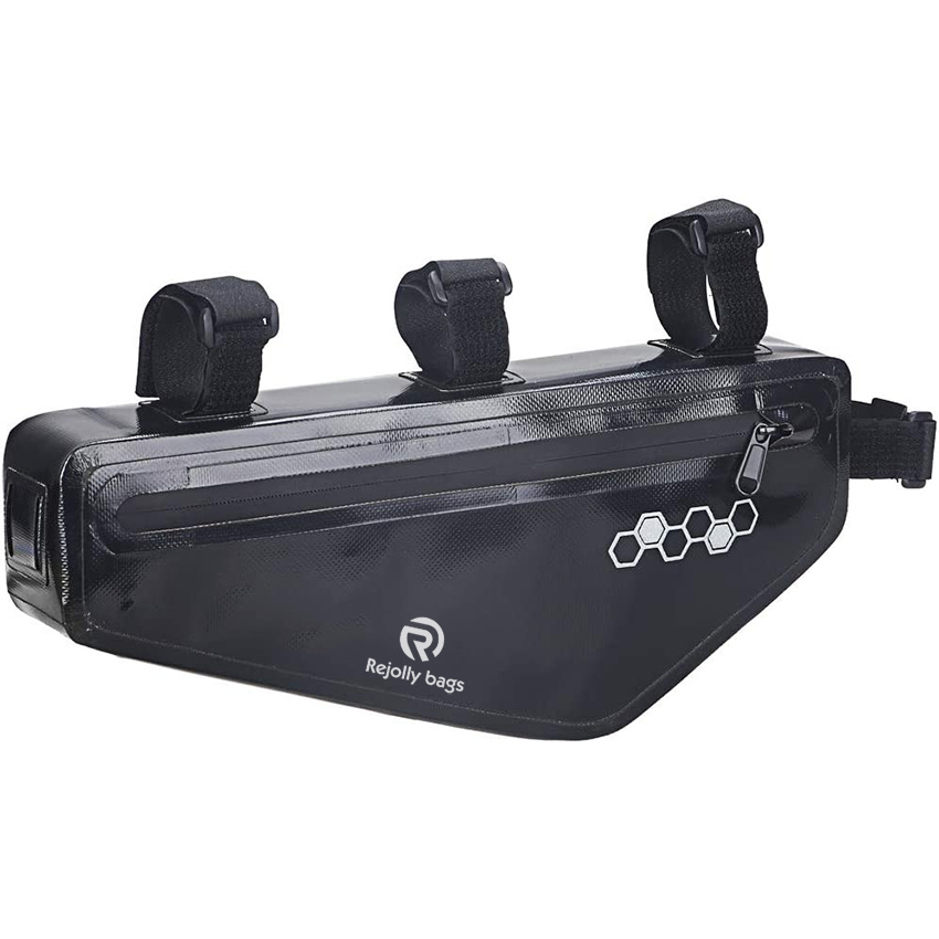 Bike Frame Bag Waterproof Triangle Storage Under Top Tube Bag for Large Size Road Bike Pouch Storage Bag Cycling Mountain Accessories Bicycle Bag