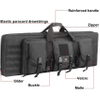 Military Style Double Rifle Bag Outdoor Tactical Carbine Cases Water Dust Resistant Case for Hunting Shooting Range Sports Storage and Transport Bag