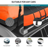 Rooftop Cargo Carrier Bag, 15 Cubic Feet, Made of Anti-Tear 900d PVC for All Vehicle with/Without Rack, Includes Anti-Slip Mat, 6 Door Hooks, Storage Bag