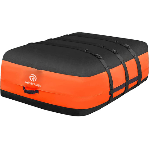 Rooftop Cargo Carrier Bag, 15 Cubic Feet, Made of Anti-Tear 900d PVC for All Vehicle with/Without Rack, Includes Anti-Slip Mat, 6 Door Hooks, Storage Bag
