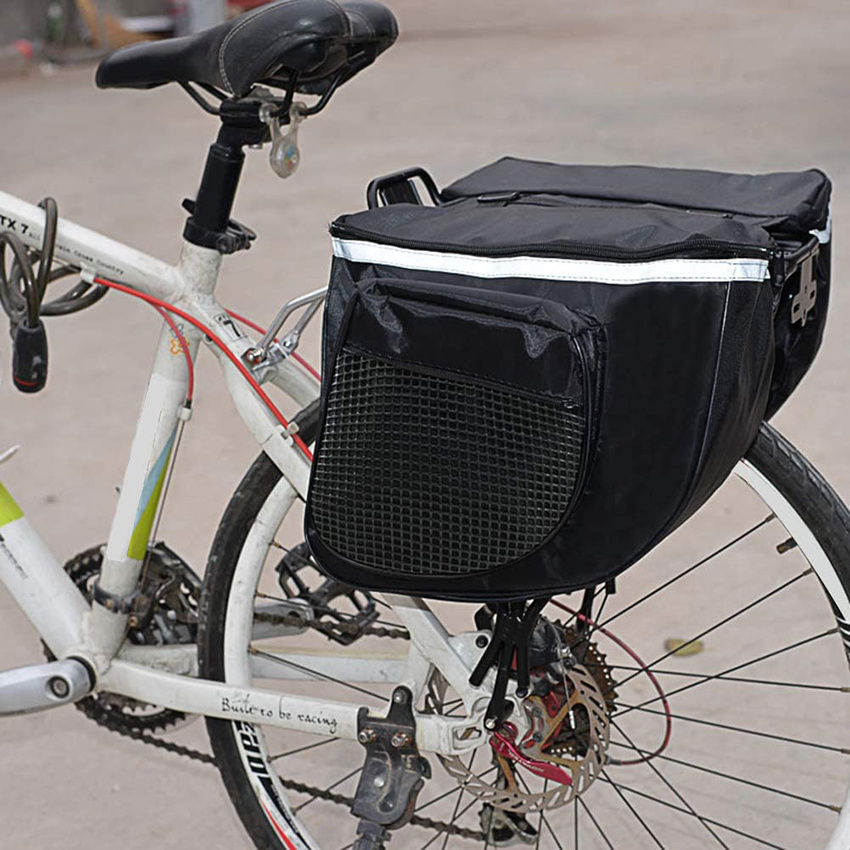 Outdoor Cycling MTB Mountain Bicycle Pannier Rear Seat Bike Rear Seat Pannier Carrier Saddle Bags