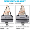 Large Waterproof Duffel Bag Rolltop Dry Backpack Duffle Bags for Kayaking, Rafting, Boating, Swimming, Camping, Travel, Gym, Beach, 60L/80L Bag